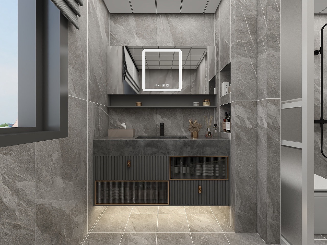 四川岳池凰腾龙玺(150平方现代简约复式四居室)