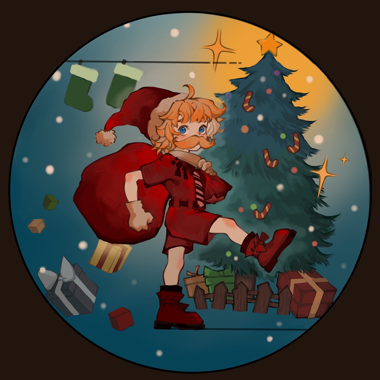 【圣诞节特辑】Merry Christmas!（图ZMzI2MDc2Mzcy） - 创作习作 - 站酷设计师萝卜Carol原创素材 - 站酷ZCOOL