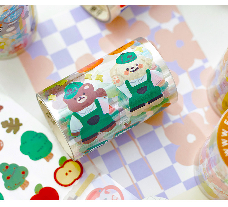 动物世界文创PET胶带