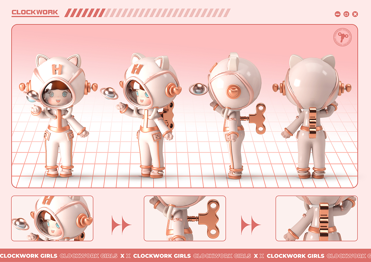 IP形象设计--《CLOCKWORK GIRLS》