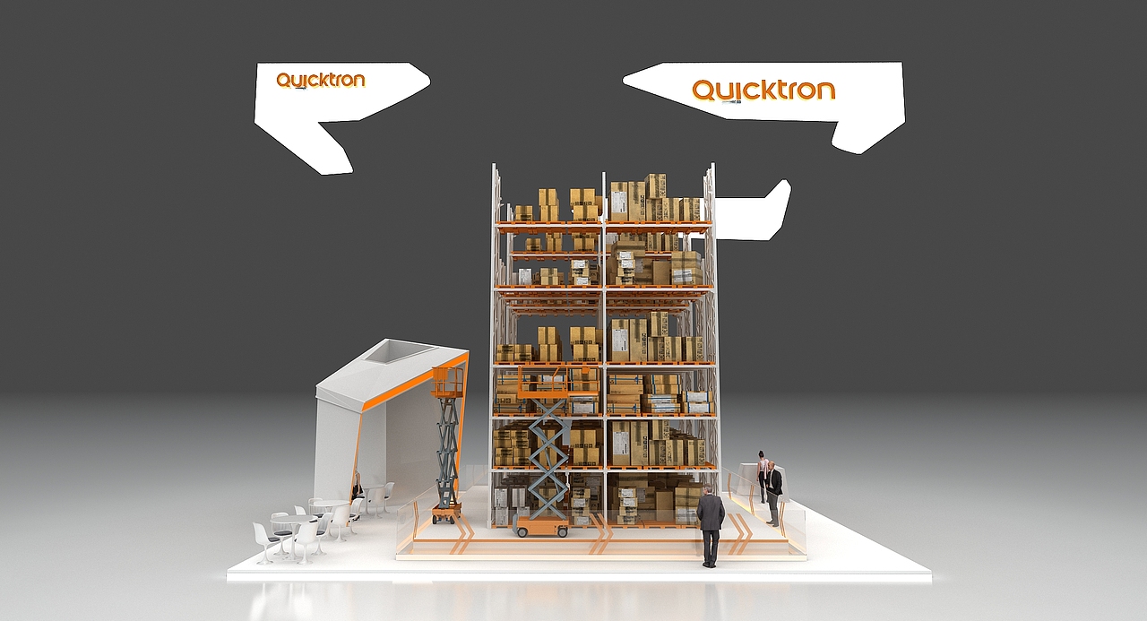 国外货仓展位设计3D效果图