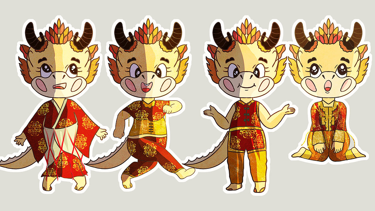 龙年IP|春节|敦煌|传统节日|龙年大吉2024