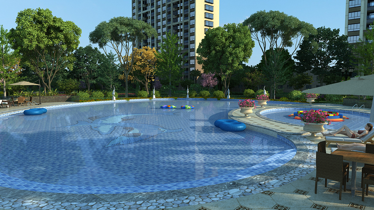 建筑动画，效果图