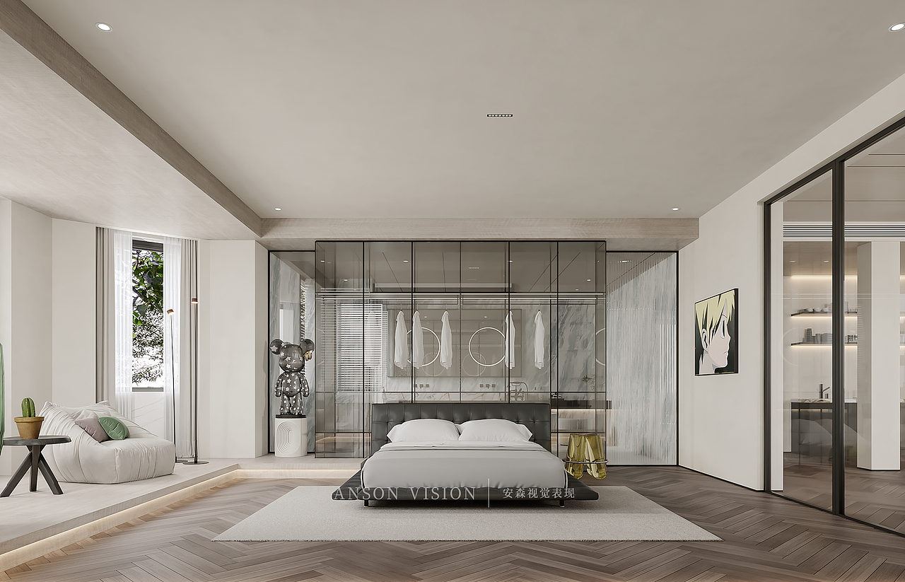 Anson︱简约舒适小套间（图ZMzIxMzk4NTQ0） - 家装设计 - 站酷设计师Anson安森视觉原创素材 - 站酷ZCOOL