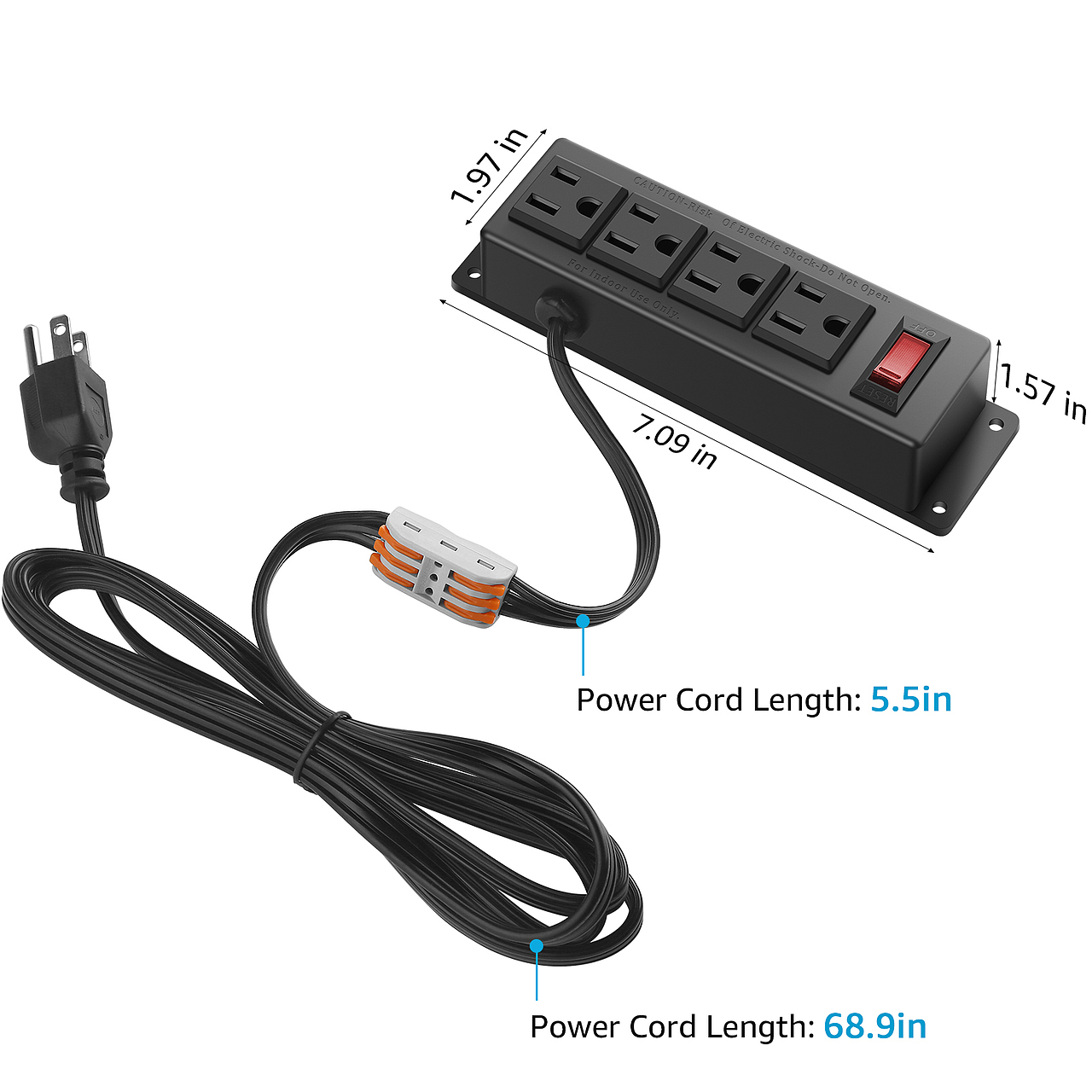 带端子的桌面式插板