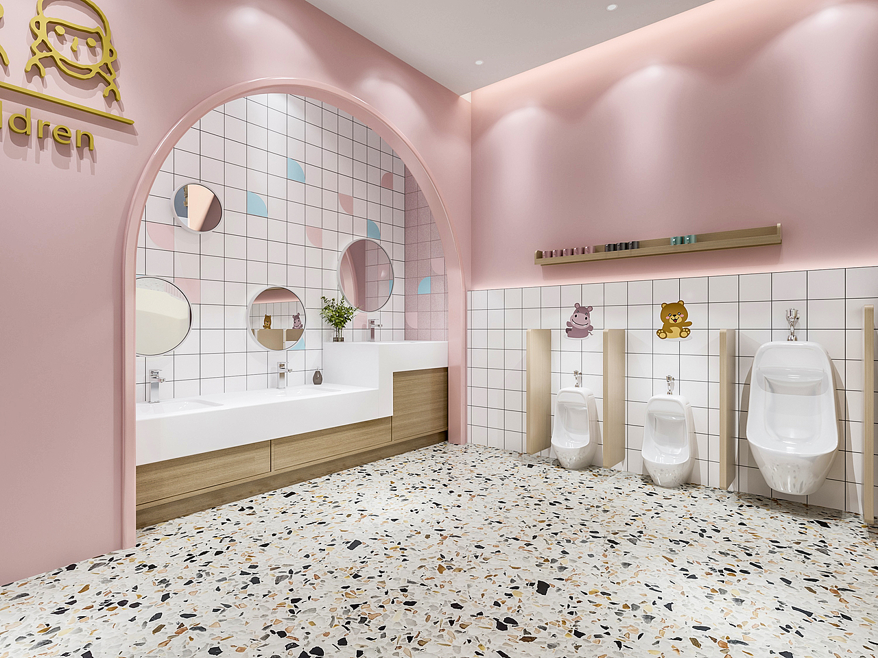 西安市儿童医院第三门诊部（图ZMzA2Mzg2NTI0） - 商业空间设计 - 站酷设计师Lyngyun原创素材 - 站酷ZCOOL