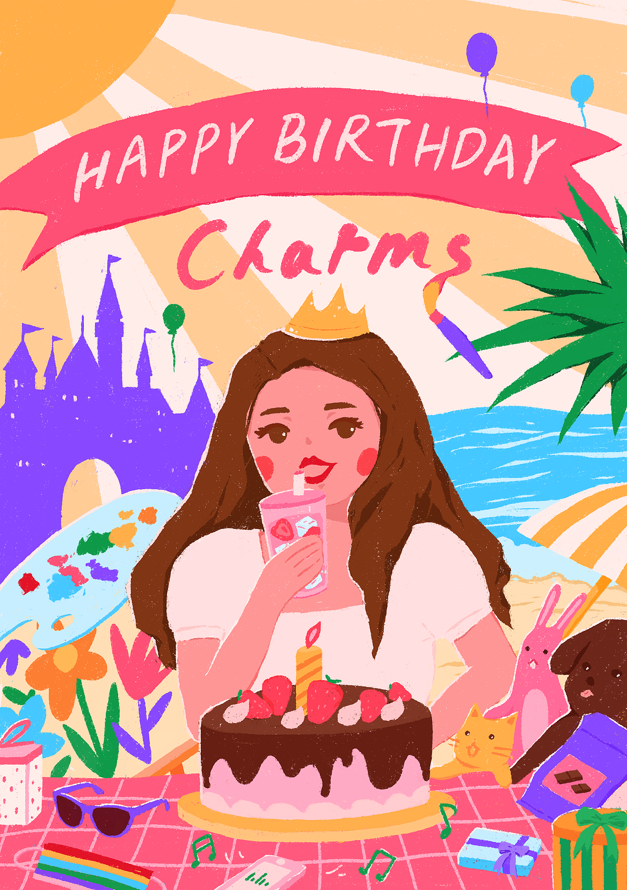 City Pop复古风插画合集（图ZMzMzOTYwMzE2） - 艺术插画 - 站酷设计师bananafish_art原创素材 - 站酷ZCOOL