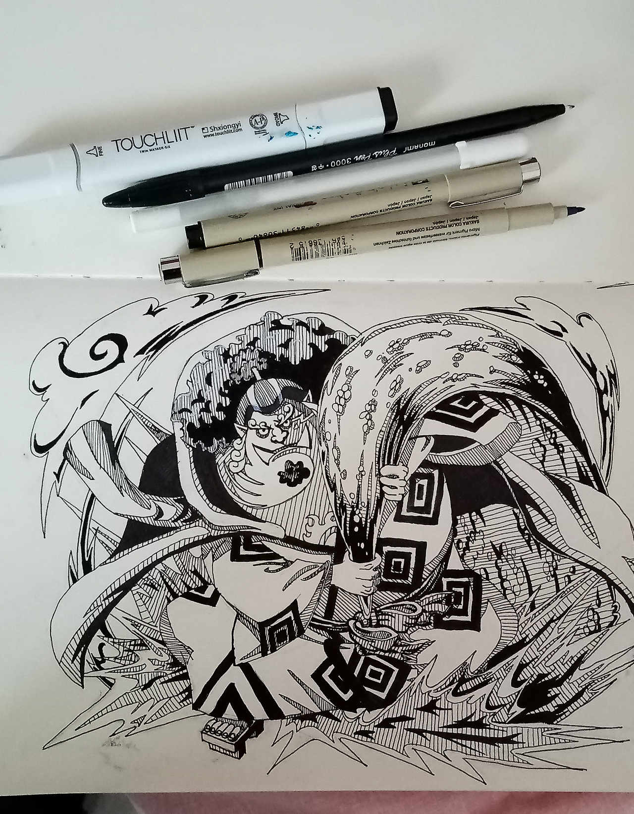 针管笔手绘《海侠甚平》