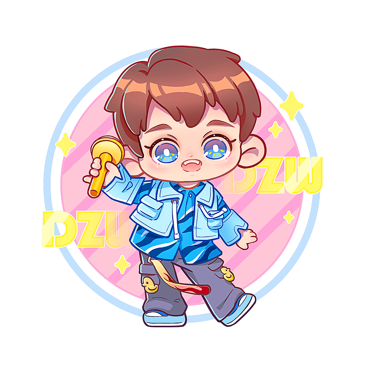 画了些Q版以及周边（图ZMzU3NzQ5ODg4） - 商业插画 - 站酷设计师李响霓虹塔原创素材 - 站酷ZCOOL