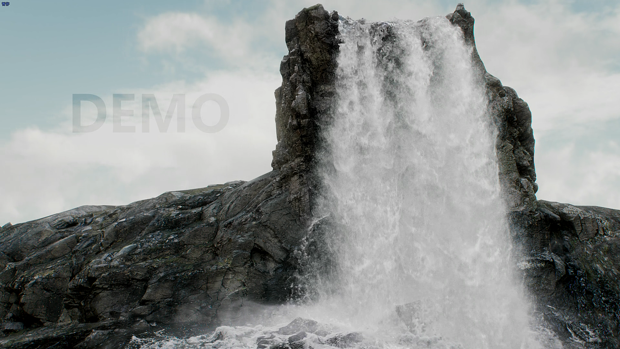 HOUDINI瀑布特效流体解算