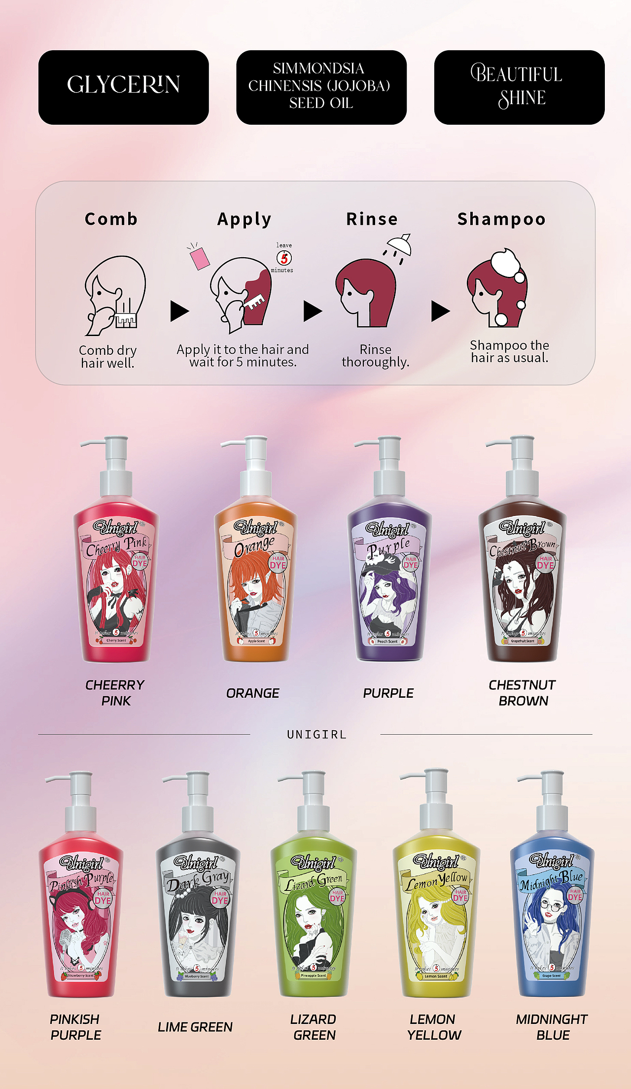 手绘包装设计-固色护发素（创作笔记）（图ZMzY2NjU1Mjcy） - 包装 - 站酷设计师ou2020原创素材 - 站酷ZCOOL