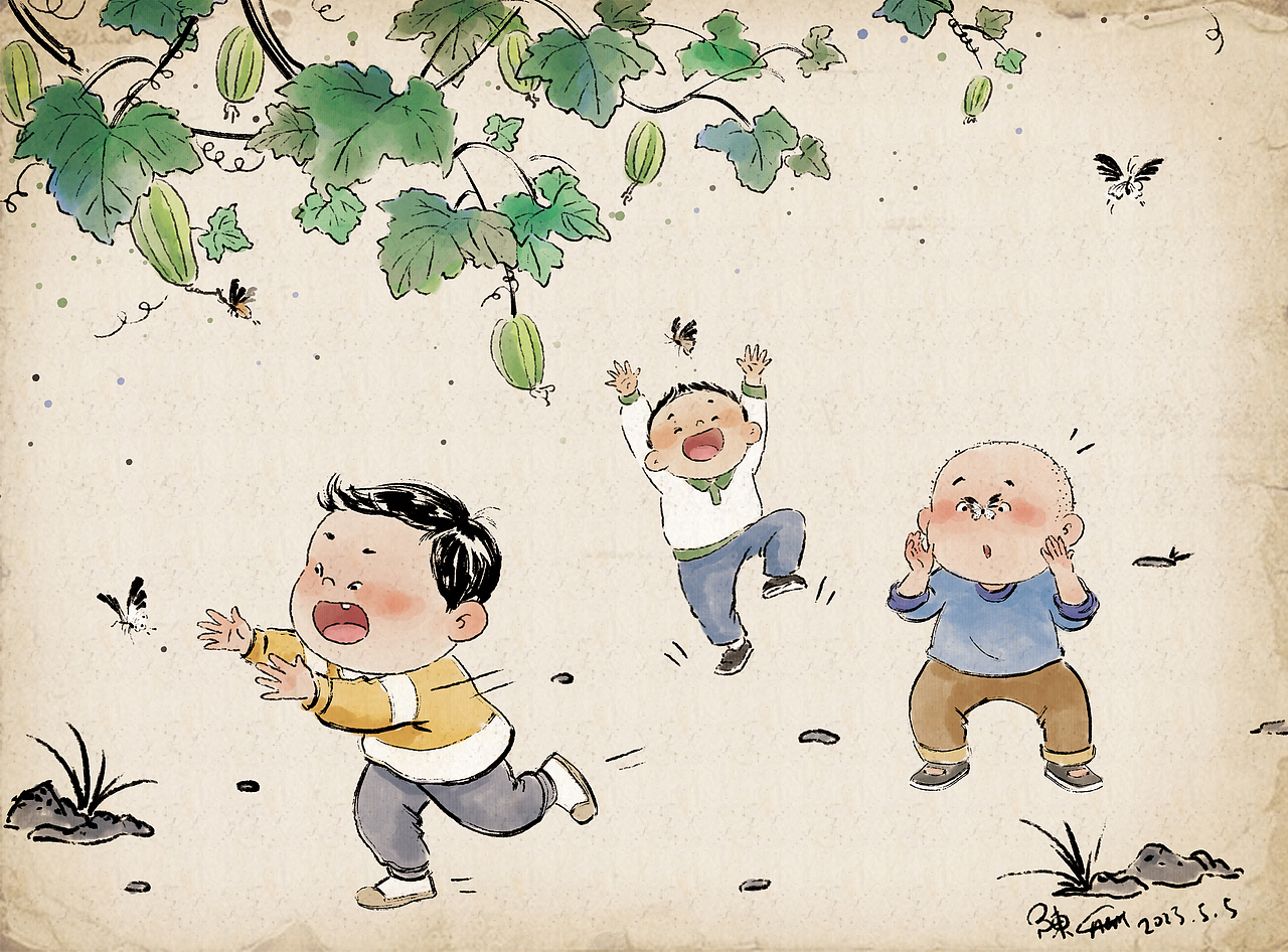 童年（合集一）（图ZMzM5ODA0NTM2） - 儿童插画 - 站酷设计师陈楠MUtouNAN原创素材 - 站酷ZCOOL