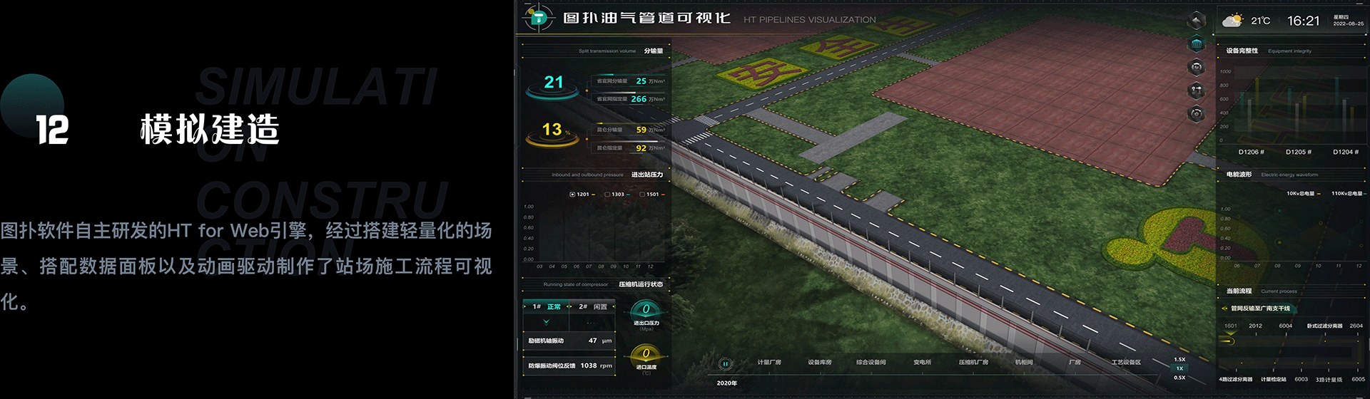 数字孪生油气管道站，3D可视化运输监控平台 | 图扑（图ZMzEzNzI5OTQ4） - 场景 - 站酷设计师可视化鲸鱼原创素材 - 站酷ZCOOL