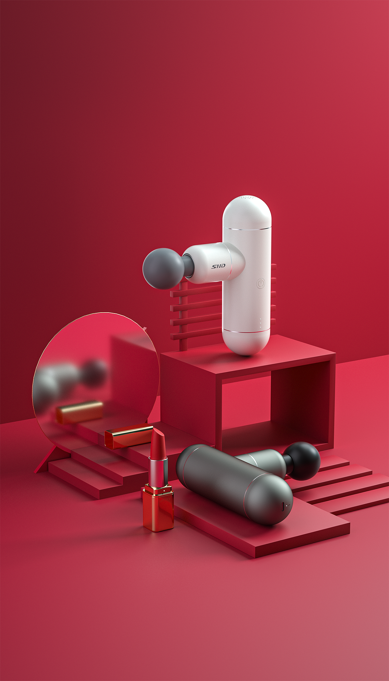 产品渲染Ⅲ_筋膜枪