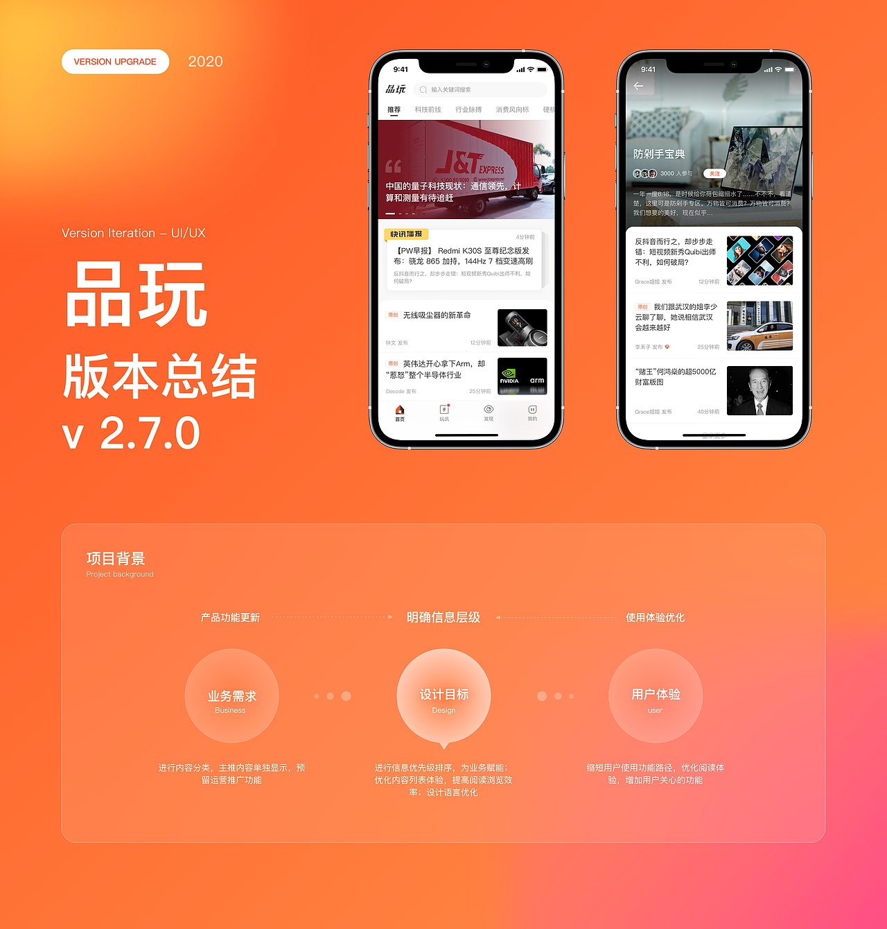 品玩APP-2020版本升级总结