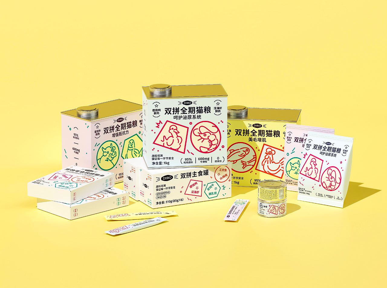 DIBO | 宠物品牌 宠物食品系列包装设计(图ZMzUzNDc0NzI0) - 包装 - 站酷设计师hello春天原创素材 - 站酷ZCOOL