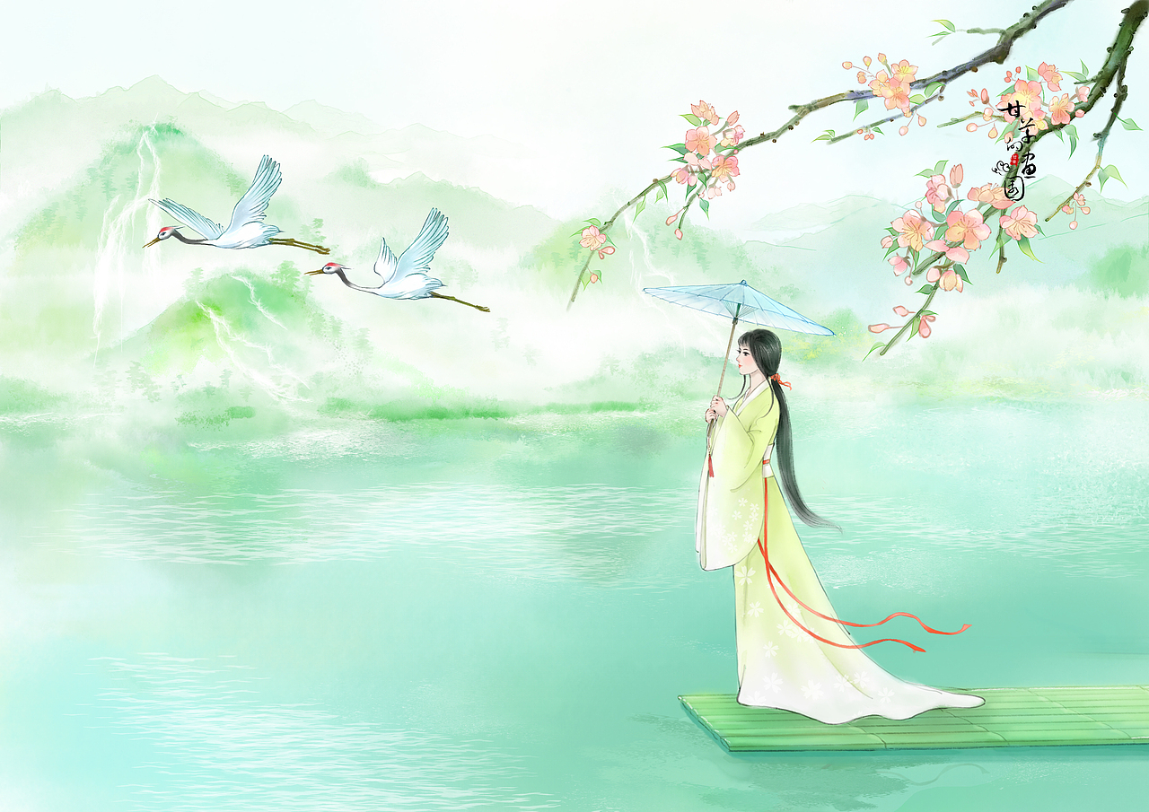 绘春天（图ZMzU5NjA3ODQw） - 商业插画 - 站酷设计师甘草的画园原创素材 - 站酷ZCOOL