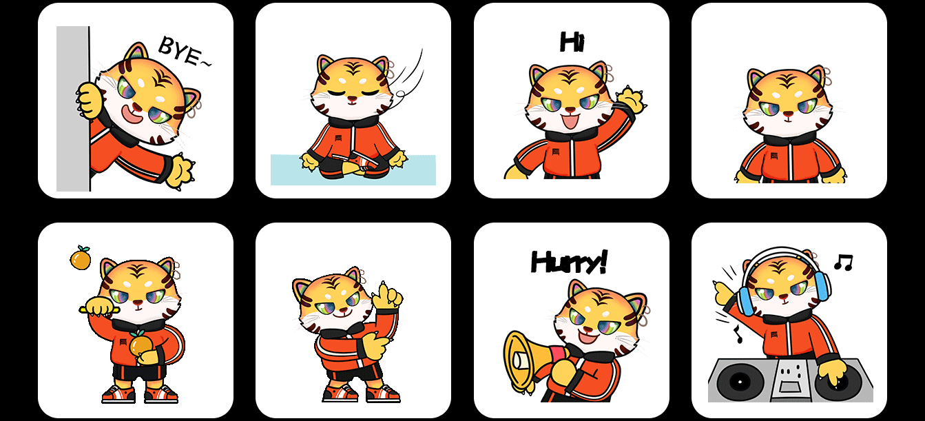 2D吉祥物设计案例200+表情包制作卡通ip形象手绘插画