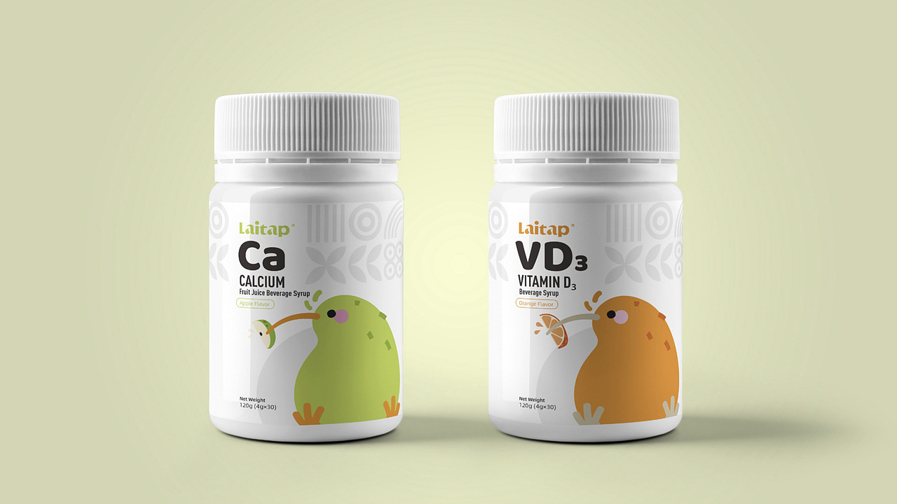 来自新西兰的爱提力儿童保健品系列包装设计