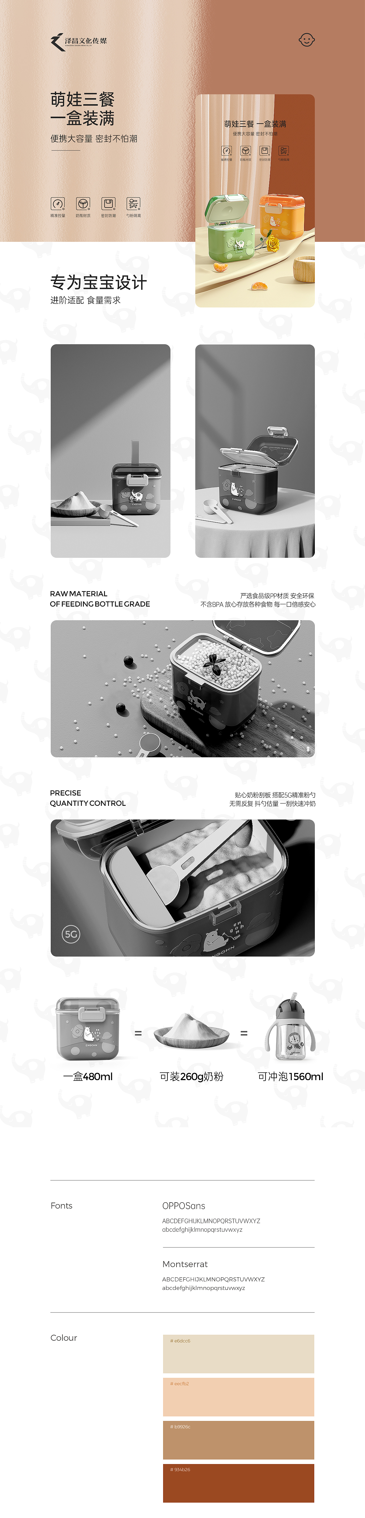 儿童便携式奶粉盒详情（图ZMzE5ODQ1NDc2） - 品牌 - 站酷设计师大伟o原创素材 - 站酷ZCOOL