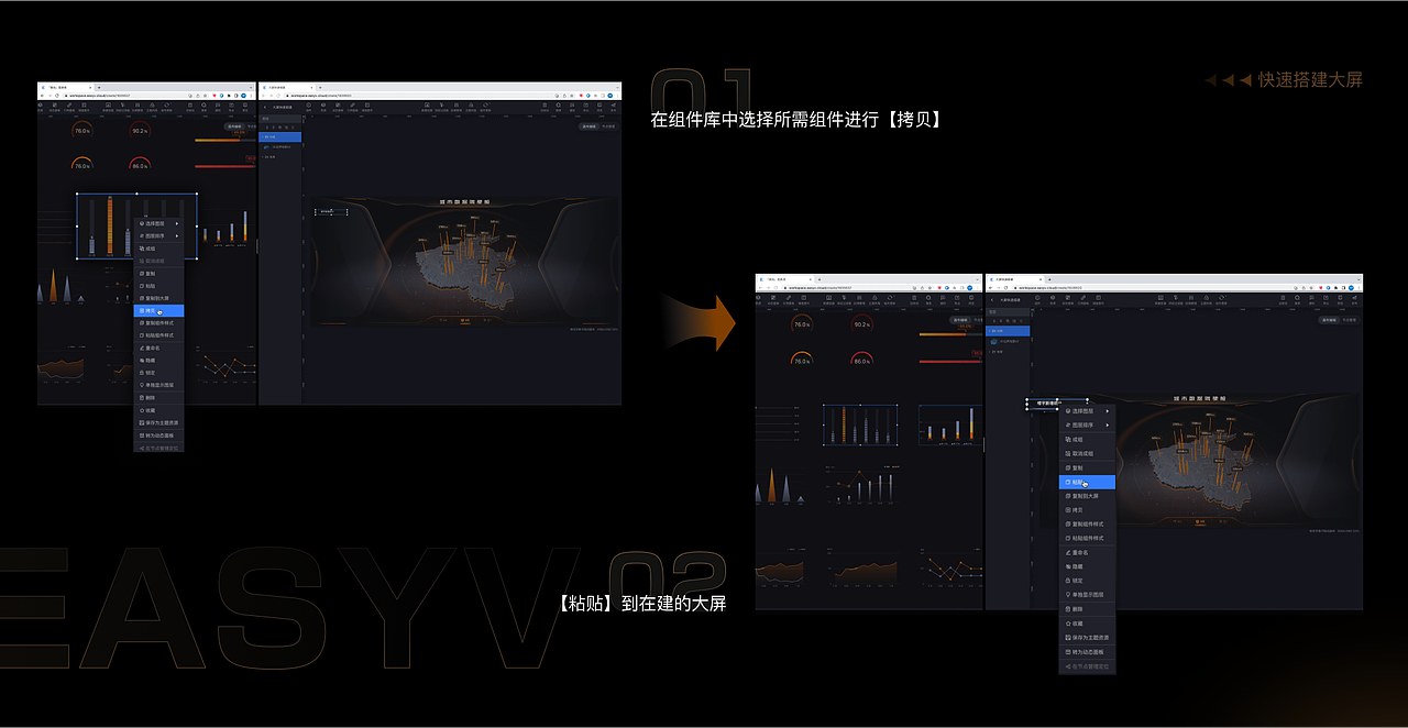 EasyV可视化资源套件|轻松套用,高效设计搭建大屏