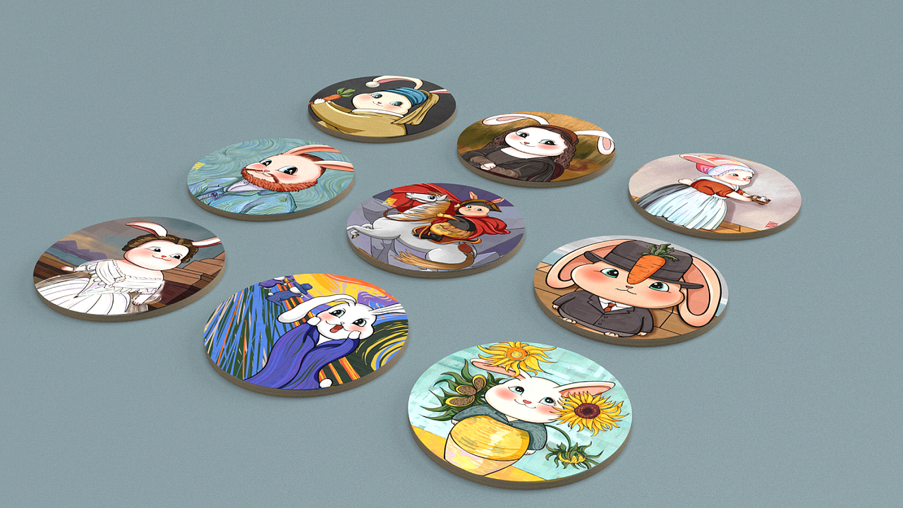 当兔崽子们走进世界名画