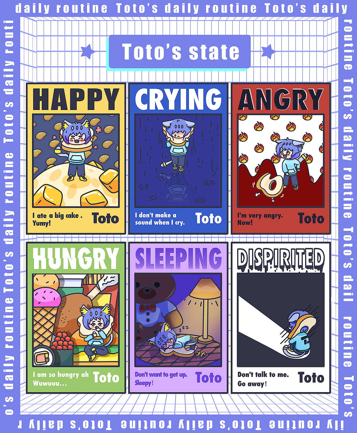 个人原创IP-吐司猫Toto