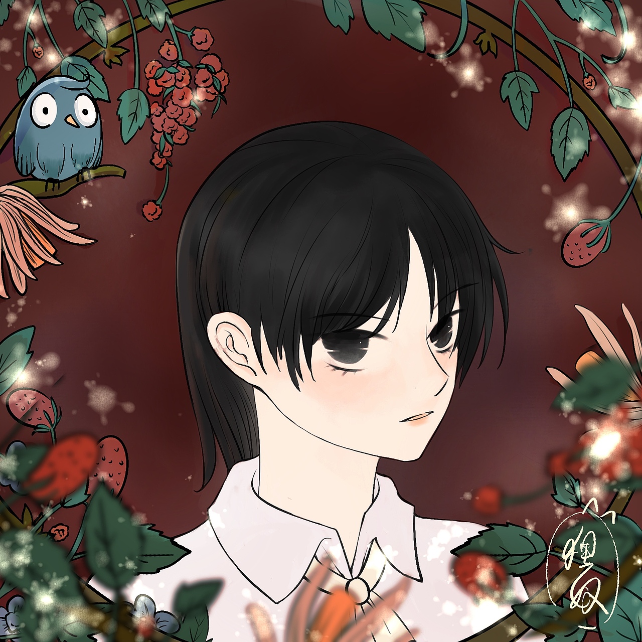 头像-色稿（图ZMzEwNTM0Njc2） - 创作习作 - 站酷设计师狸奴与花酒原创素材 - 站酷ZCOOL