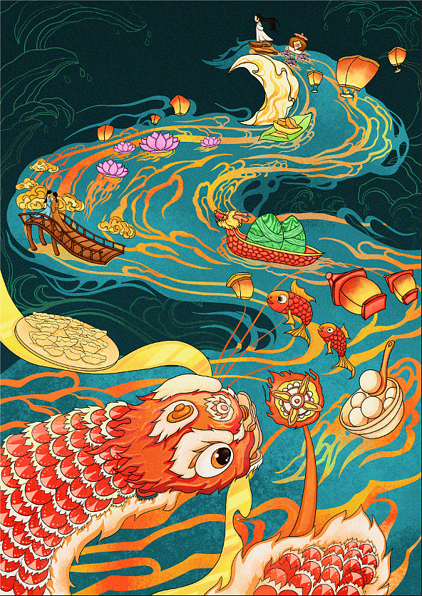 中国传统文化（图ZMzM5ODEwODk2） - 商业插画 - 站酷设计师一笔润嘛原创素材 - 站酷ZCOOL