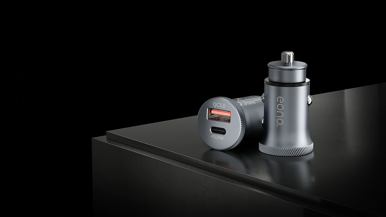 【Brand/品牌】 EONO - 快充车载充电器 动画