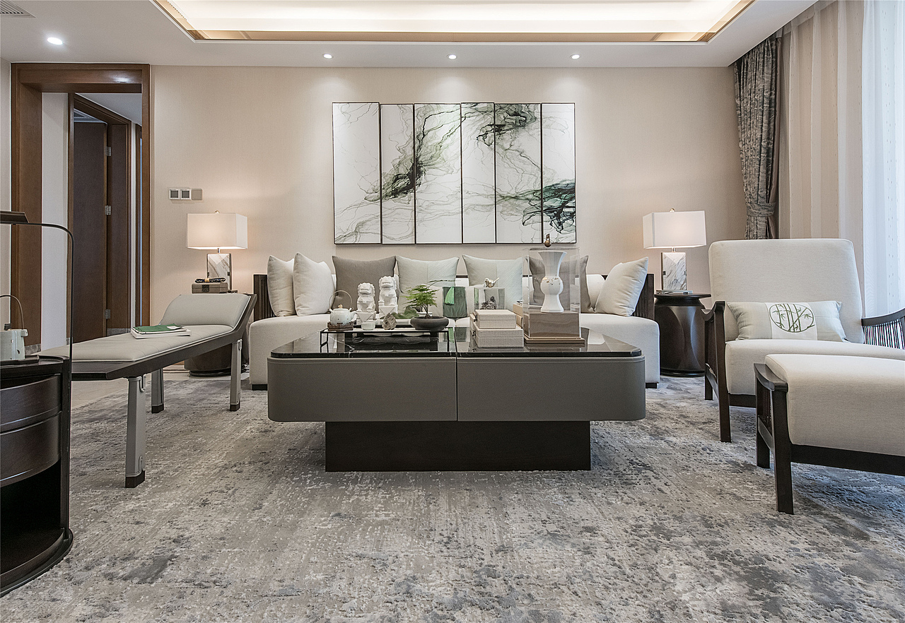 济南力高·君御世家A2样板间设计——新中式