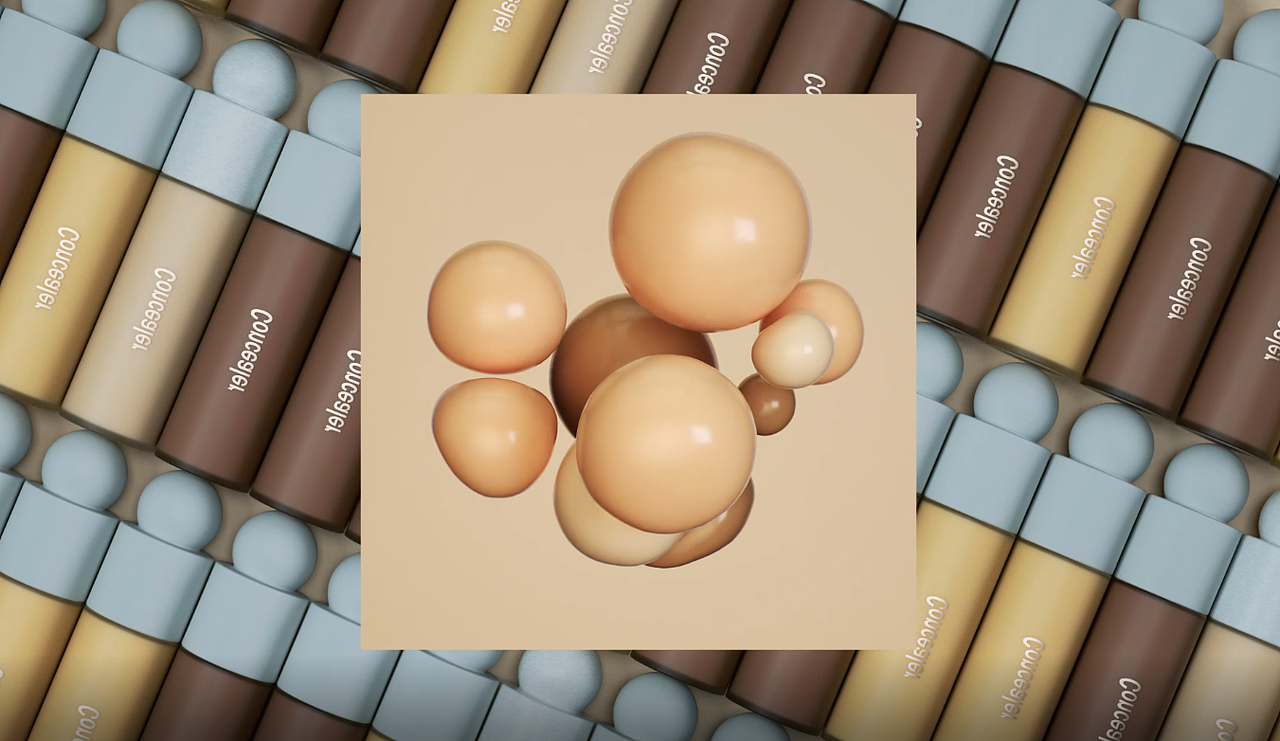 遮瑕粉底液动画练习