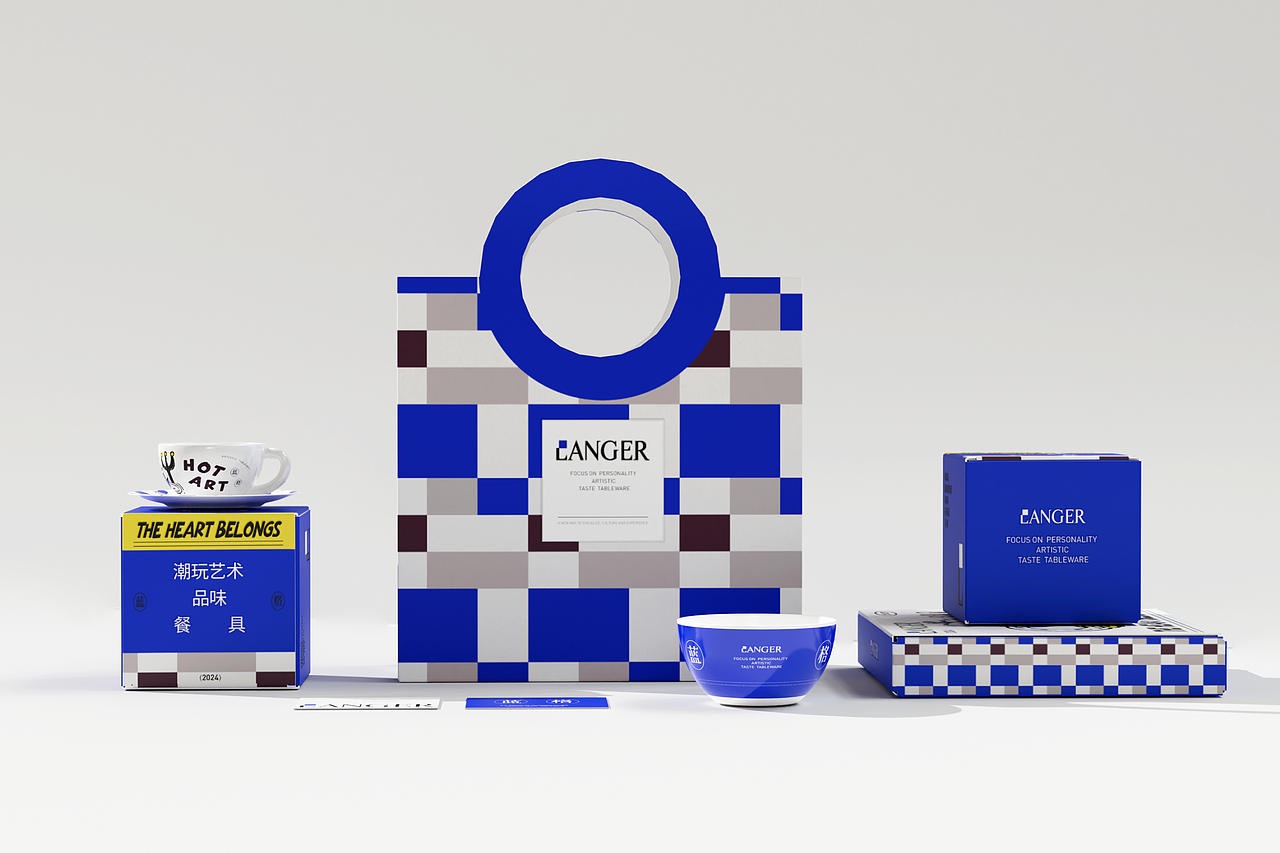 LANGER蓝格 | 艺术餐具品牌设计 | LOGO包装（图ZMzY1NzY0MzUy） - 品牌 - 站酷设计师筱姚鹿原创素材 - 站酷ZCOOL