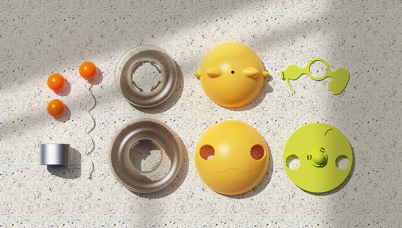 猫咪不倒翁漏食玩具球