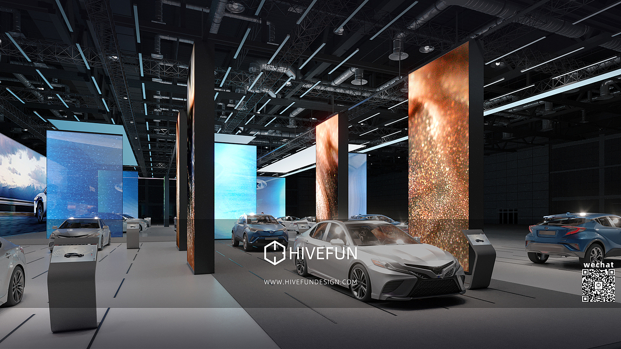 车展创意设计（图ZMzIzNjEyNDky） - 展陈设计 - 站酷设计师HiveFundesign原创素材 - 站酷ZCOOL