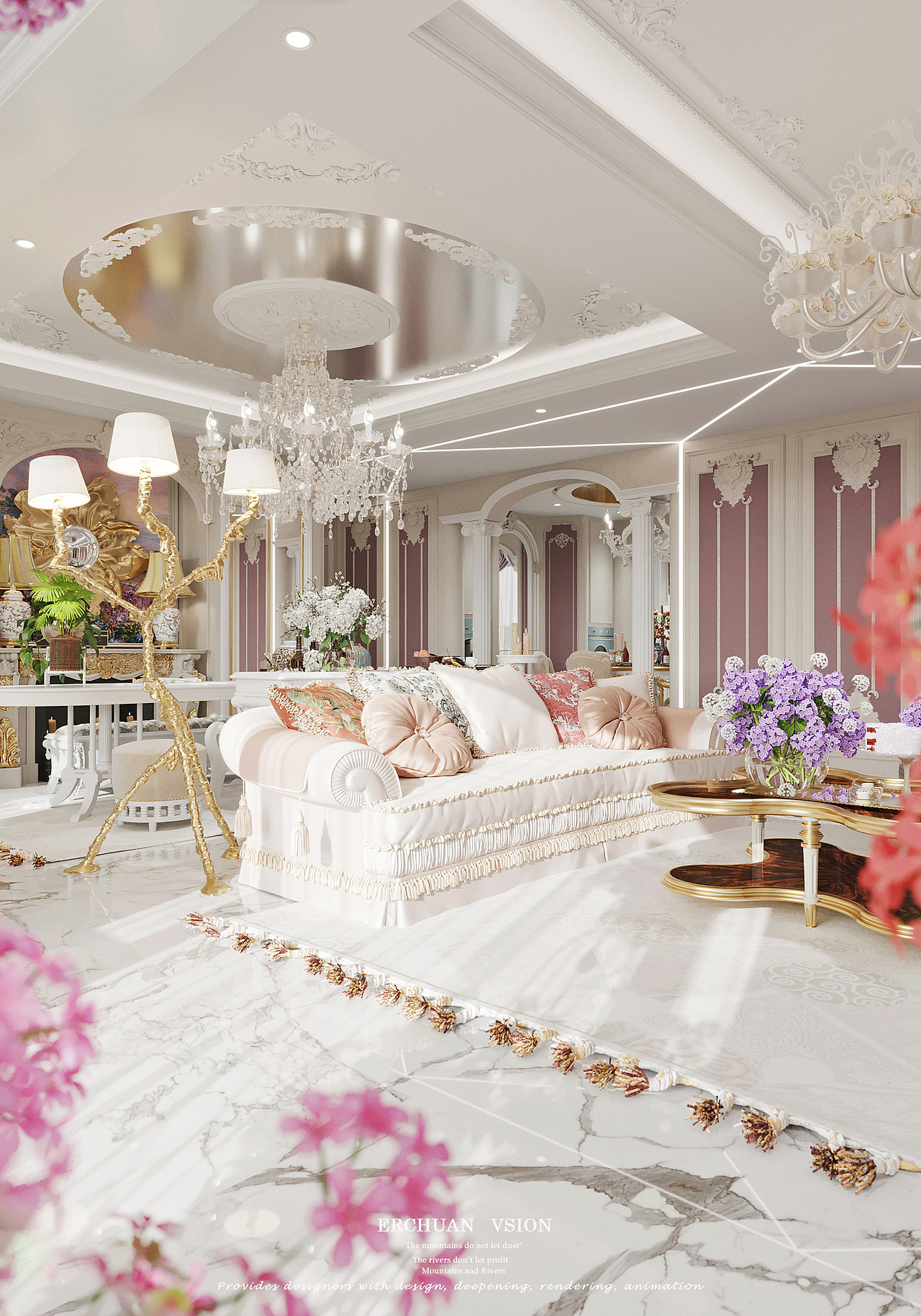 而川视觉 丨 法式轻奢客餐厅—生活需要的仪式感