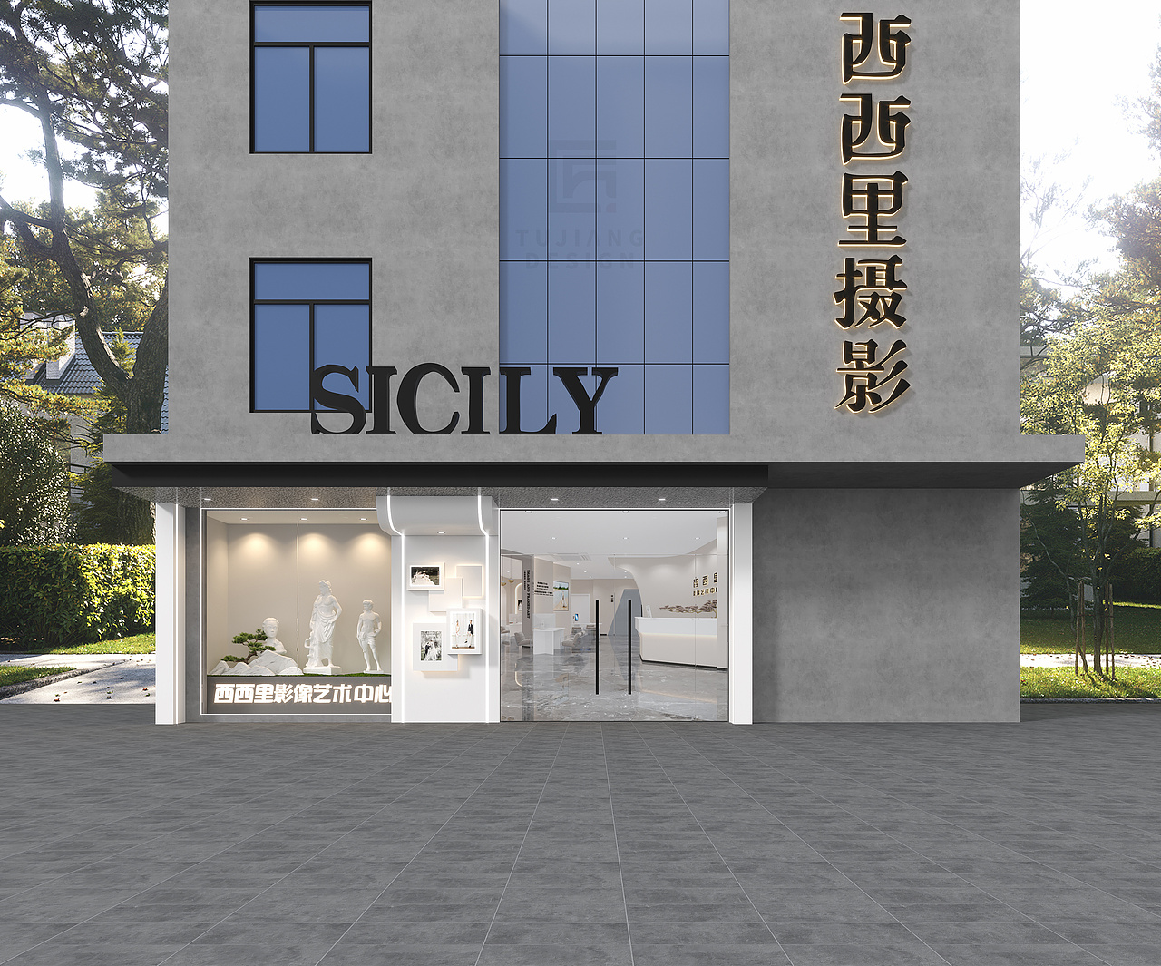 空间辗转柔情,以爱为章,婚纱馆设计