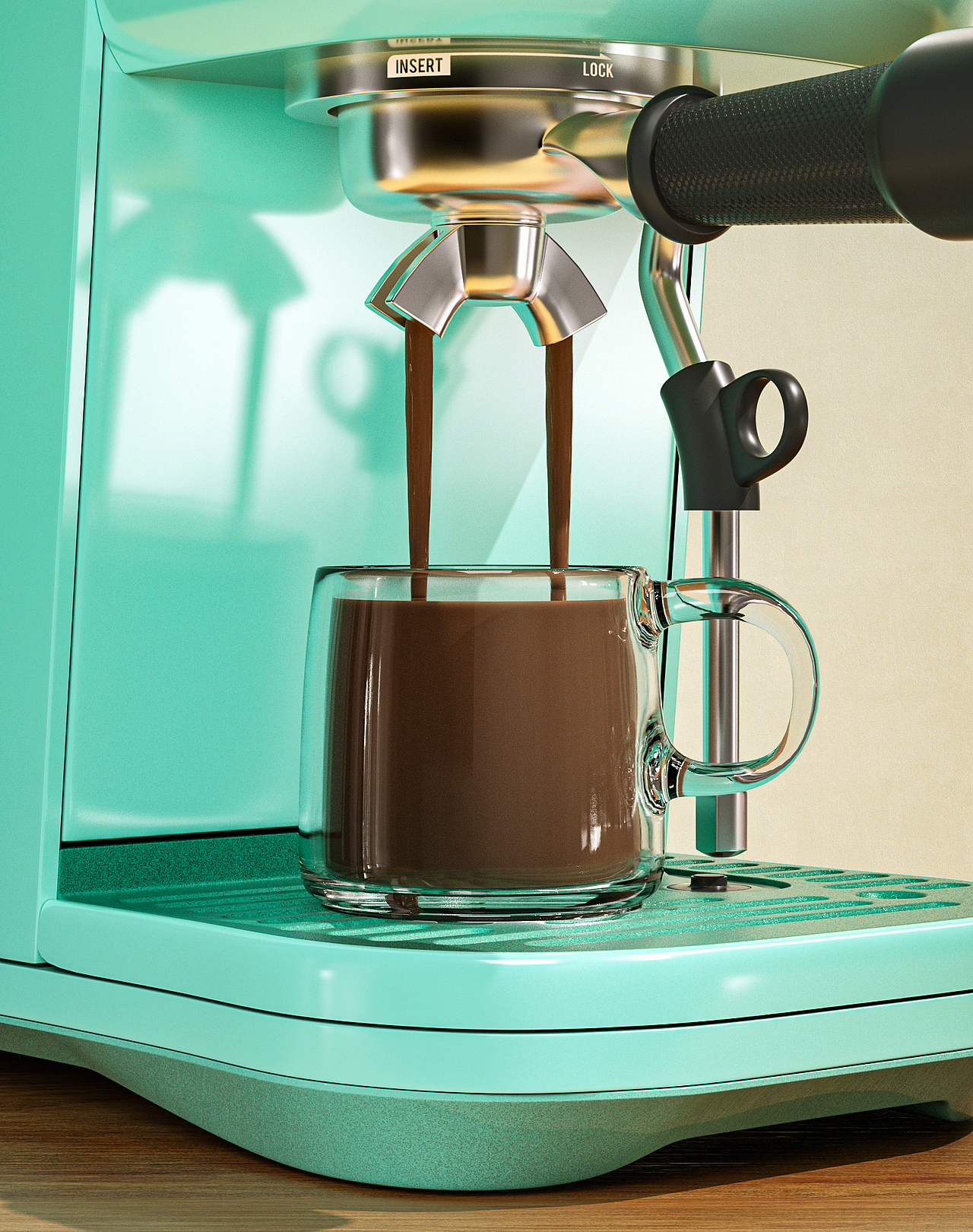 咖啡机产品渲染~~~【新手渲染】