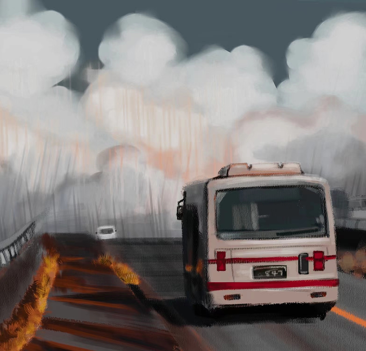 4——绘画星球打卡——孤独大巴士（图ZMzMwNjE1MTgw） - 绘画 - 站酷设计师小小麻雀仔原创素材 - 站酷ZCOOL