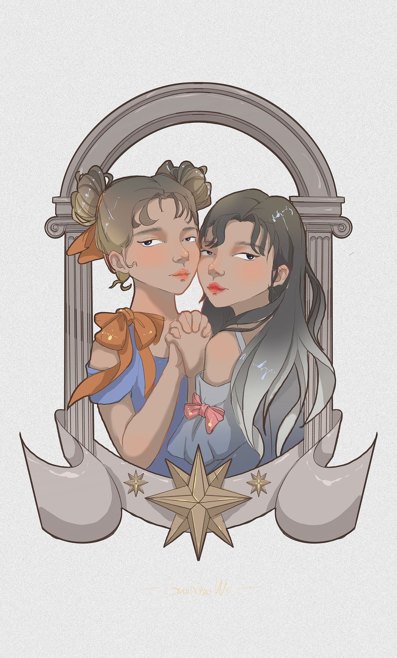 愛的多重奏-日簽九宮格第一篇（草稿加完成圖）（圖ZMjk3NDgzNjEy） - 創(chuàng)作習(xí)作 - 站酷設(shè)計(jì)師郭小蝸原創(chuàng)素材 - 站酷ZCOOL