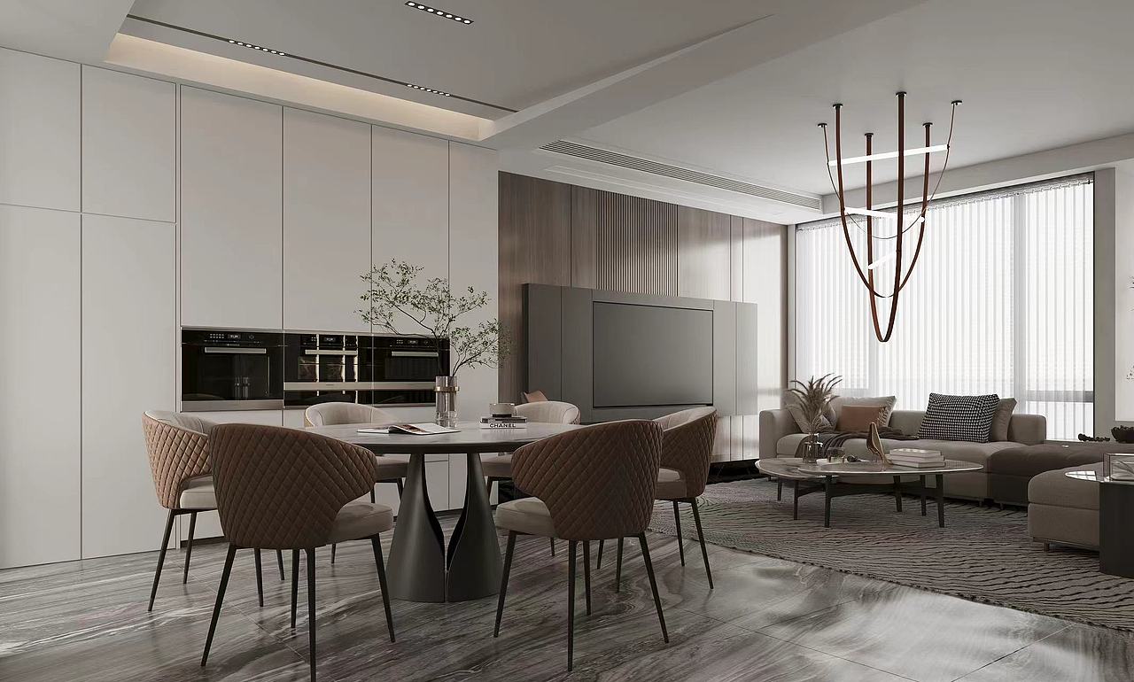 现代极简|奶油|克莱因蓝|重奢|法式奶油|侘寂（图ZMzE5MjA4NzM2） - 建筑/空间 - 站酷设计师一心只为做图人原创素材 - 站酷ZCOOL