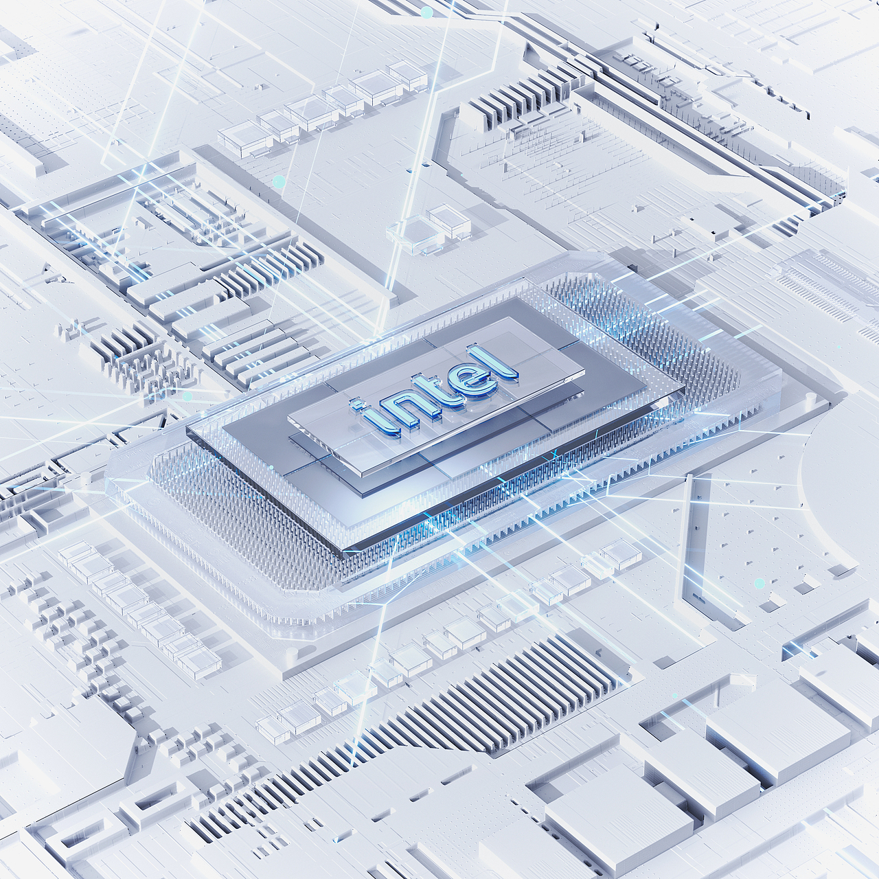 巴掌大的电脑 产品渲染