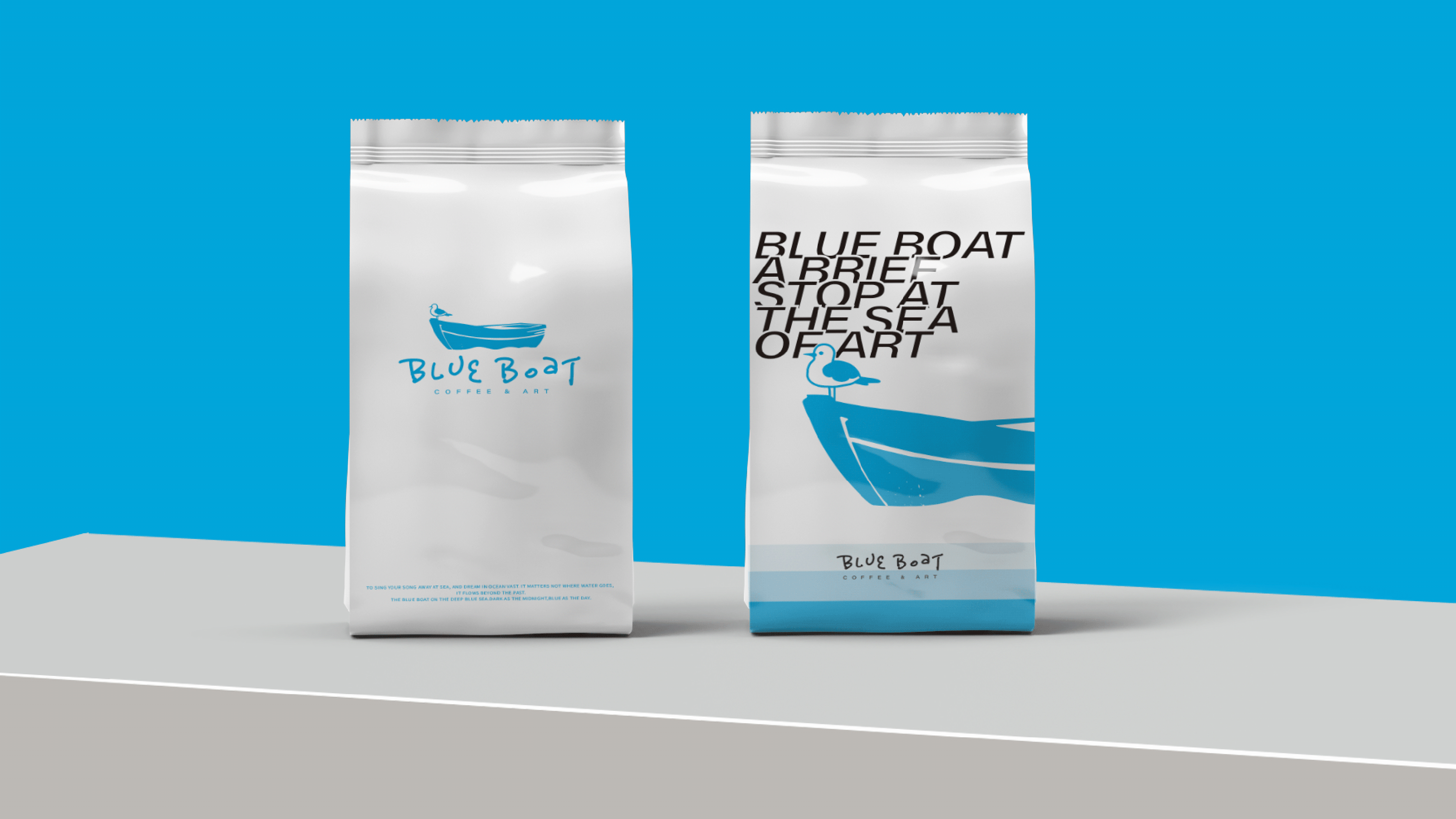 美术馆咖啡品牌全案视觉设计｜Blue Boat（图ZMzQ4NjYzMDg4） - 品牌 - 站酷设计师SayMeow免贵姓猫原创素材 - 站酷ZCOOL