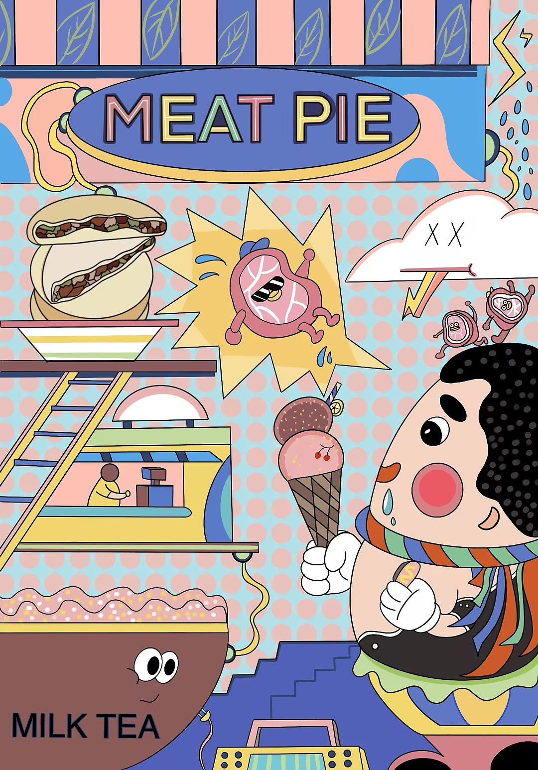 蒙古小人系列插画（图ZMzQwOTY3MTE2） - 创作习作 - 站酷设计师邓萌萌吖原创素材 - 站酷ZCOOL