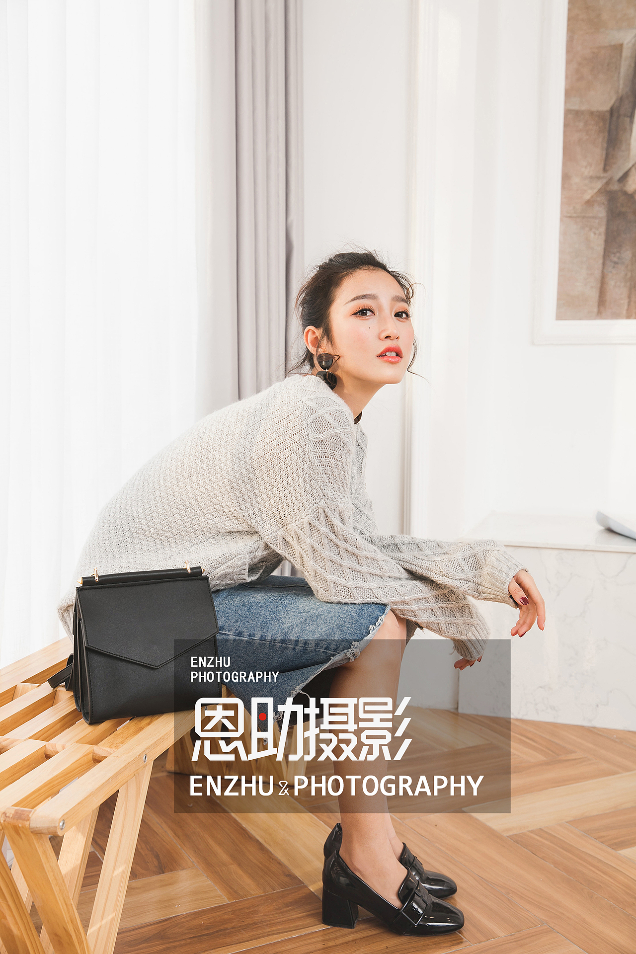 女模包包拍摄 模特摄影 包包服装拍摄电商摄影恩助摄影