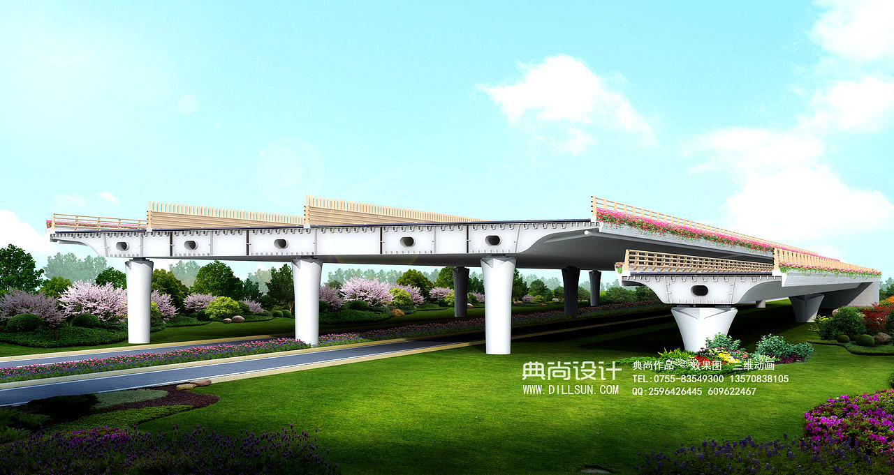 桥梁设计效果图