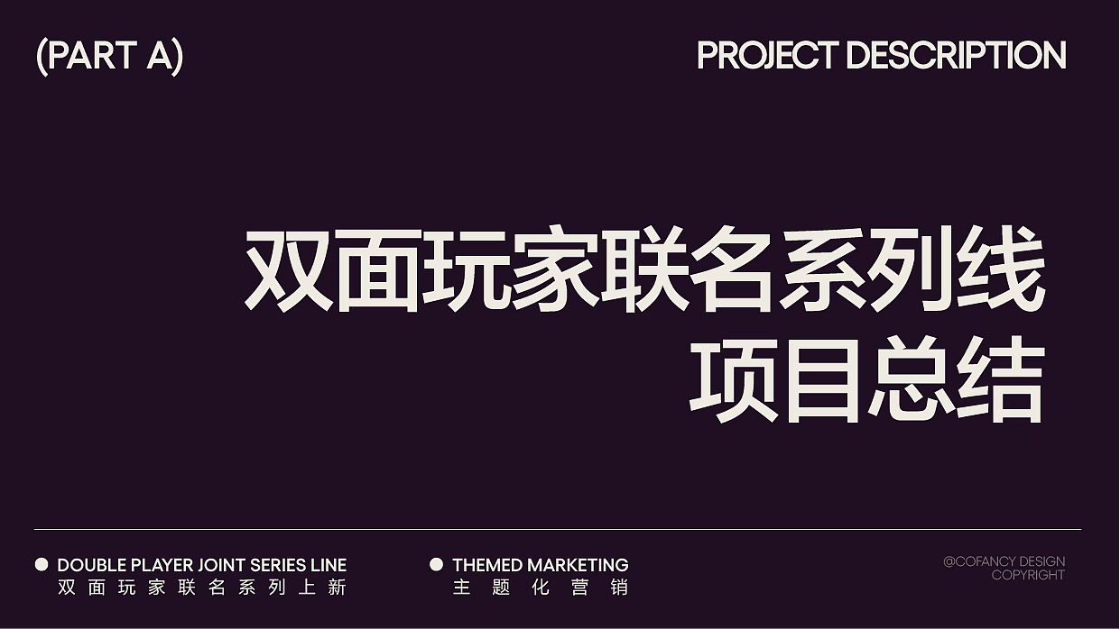 项目总结|双面玩家联名系列线