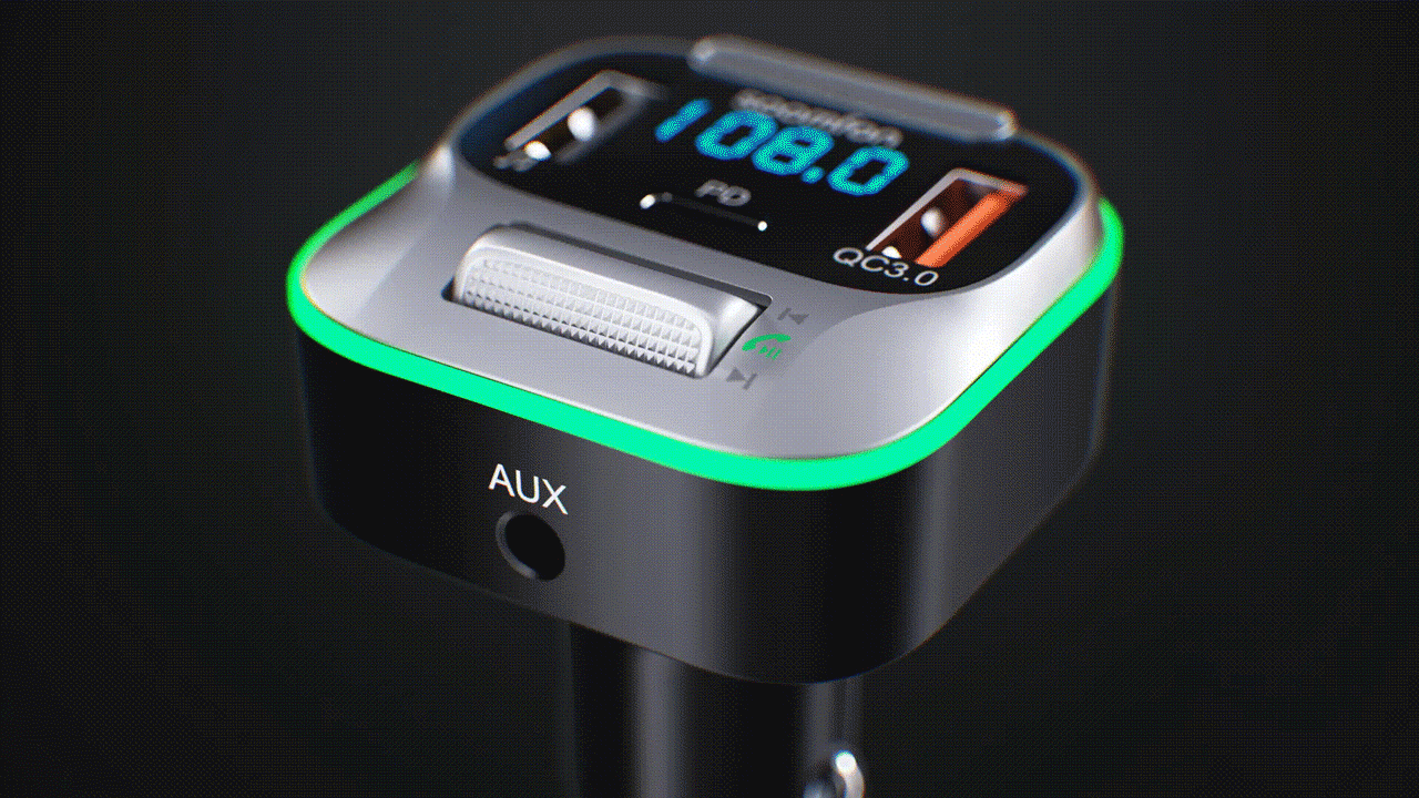 Car FM Transmitter-【Amazom】产品视频（图ZMzYwMjY2ODU2） - 动画/影视 - 站酷设计师YC_颜神原创素材 - 站酷ZCOOL