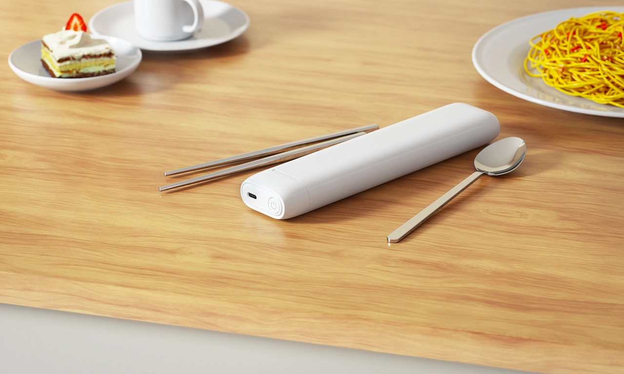 FreePacket丨便携消毒餐具盒