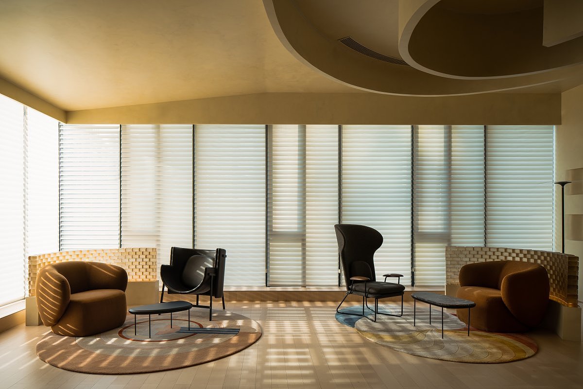 弧形空间与异形艺术地毯的碰撞🌟（图ZMzQwNzI1MTk2） - 家装设计 - 站酷设计师圣鼎地毯SDLam原创素材 - 站酷ZCOOL